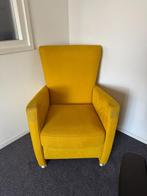 Oker gele fauteuil, Ophalen, Gebruikt, 75 tot 100 cm, Stof