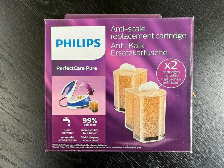 Philips PerfectCare Pure Antikalkcartridge duo-pack, Witgoed en Apparatuur, Strijkijzers en Strijkplanken, Nieuw, Ophalen