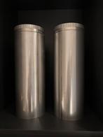 2 x 500mm lange RVS enkelwandige kachelpijp 180mm, Huis en Inrichting, Kachels, Ophalen, Inbouw, Hout, Nieuw