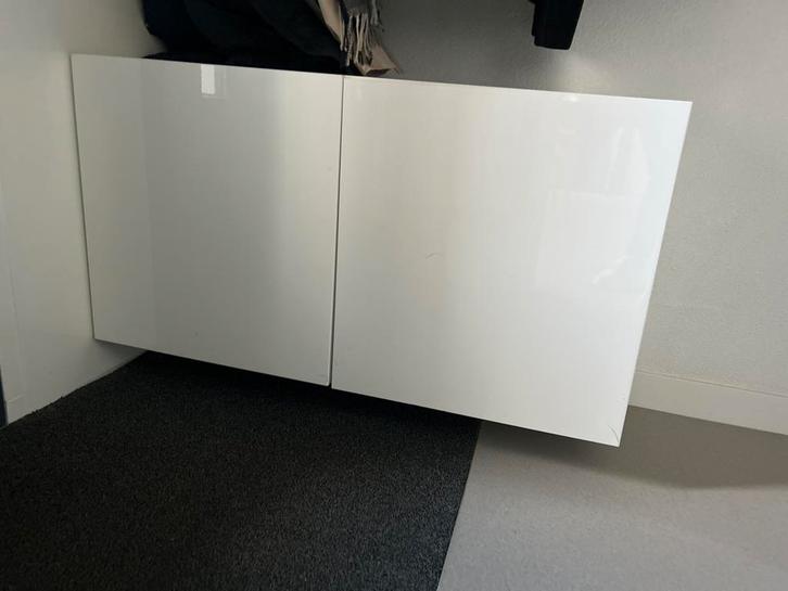 Besta Kastje Hoogglans Wit, Huis en Inrichting, Kasten | Kledingkasten, Gebruikt, Minder dan 100 cm, 100 tot 150 cm, 25 tot 50 cm