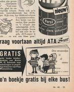 Retro reclame 1959 Ata boek van Annie M.G. Schmidt, Verzamelen, Verzenden, Overige typen