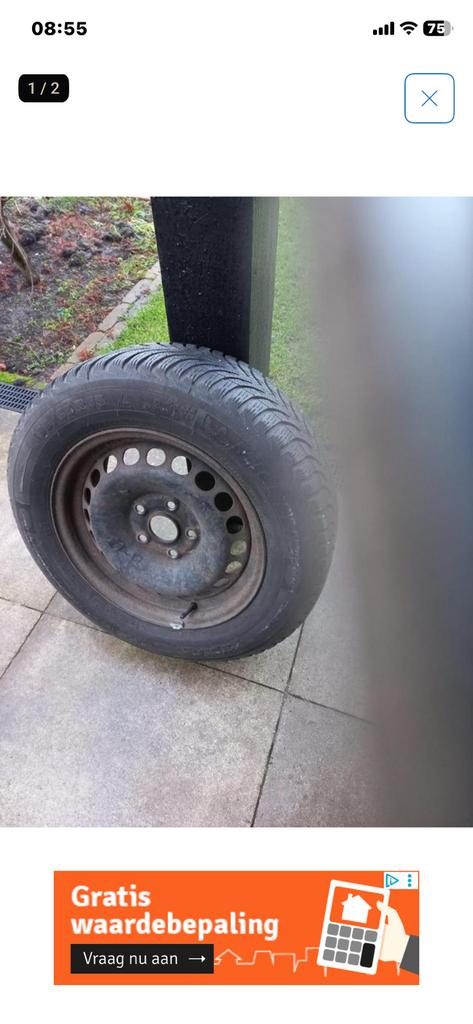 Winterbanden met velg, Ophalen of Verzenden, Zo goed als nieuw