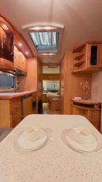 Hobby Exclusive 540 UF, mover, voortent, zeer ruim!, Omvormbare zithoek, Hobby, 7 tot 8 meter, Bedrijf