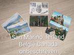 België, Ierland, Canada, San Marino collectie foto's, Verzamelen, Ophalen of Verzenden, 1980 tot heden, Ongelopen, Buiten Europa