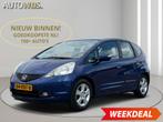 Honda Jazz 1.4 Comfort|NL AUTO|AUTOMAAT|149DKM|AIRCO|5-DEU, Auto's, Gebruikt, Zwart, 4 cilinders, Blauw