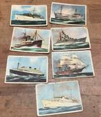 Oude reklame plaatjes met schepen CAPTEIN GRANT, Verzamelen, Scheepvaart, Ophalen of Verzenden, Gebruikt, Motorboot, Kaart, Foto of Prent