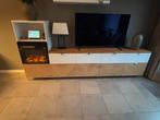 Besta tv meubel met electrische haard, Ophalen, Overige materialen, Zo goed als nieuw, 200 cm of meer