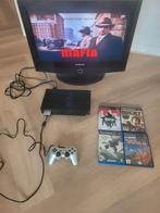 Te koop Playstation 2 compleet met spellen controller, Spelcomputers en Games, Spelcomputers | Sony PlayStation 2, Gebruikt, Met games