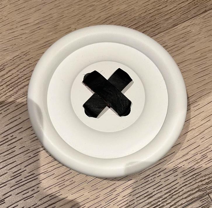 HK living wandhaak knoop wit 13 cm, Huis en Inrichting, Woonaccessoires | Kapstokken, Gebruikt, Wandhaken, Minder dan 100 cm, Hout