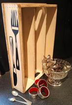 🍴🥄 BROCANTE OUDE FRANSE HOUTEN BESTEKBAK 🥄🍴, Huis en Inrichting, Keuken | Bestek, Ophalen of Verzenden, Gebruikt, Hout, Los bestek