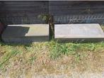 2x stenen blokken antraciet/grijs, Ophalen, Gebruikt, Beton, Minder dan 100 cm