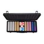 Pokerset in zwarte koffer, 500 chips met waarde (14 gram), Rheastraat 40, 5047 TL Tilburg, Vijf spelers of meer, Ophalen of Verzenden