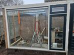 Raamkozijn met draai- en klepraam, thermopane glas, 120 cm of meer, Overige typen, Ophalen of Verzenden, Zo goed als nieuw