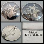 Zilver, sterling zilveren broche,  Niëllo, Siam, Ophalen of Verzenden, Zilver, Broche