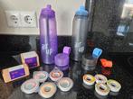 2 air up flessen Air up fles paars en blauw + extra's, Sport en Fitness, Bidons, Ophalen of Verzenden