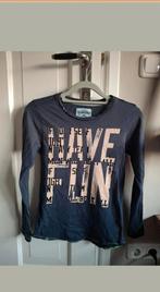 Shirt lange mauw blauw 140 vigino Longsleeve, Ophalen of Verzenden, Zo goed als nieuw, Vingino, Shirt of Longsleeve