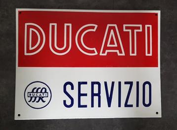 Ducati servizio emaillen reclame bord en veel andere borden beschikbaar voor biedingen