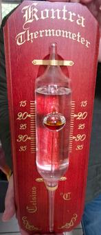 Vintage Kontra Thermometer, Decoratief en Functioneel, Kado, Ophalen, Zo goed als nieuw, Binnenthermometer
