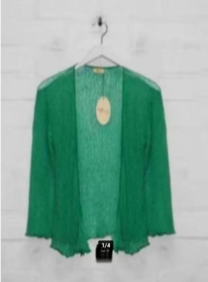 Heart - Prachtige cardigan - vest One Size - Nieuw, Kleding | Dames, Truien en Vesten, Nieuw, Maat 38/40 (M), Groen, Ophalen of Verzenden