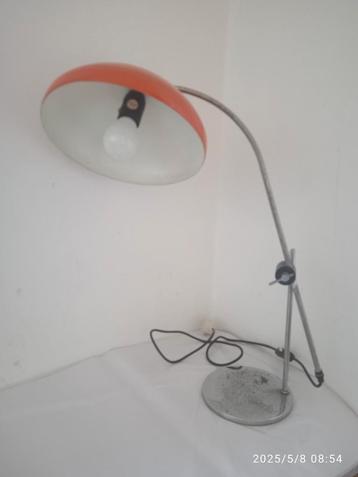 Oranje staande tafel schemer bureau lamp Space Age uniekaat beschikbaar voor biedingen