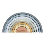 Houten Speelgoed Regenboog Stapelset Blauw Little Dutch, Info@littledutch.nl, Overige typen, Nieuw, Ophalen of Verzenden