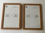 Set van 6 wissellijstjes fotolijstjes wit / blank hout, Minder dan 50 cm, Minder dan 50 cm, Gebruikt, Hout