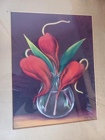 Schilderij Bloemen in Vaas - H.R. Scholten vruchten herfst  beschikbaar voor biedingen