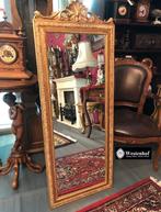 Antieke spiegel barok klassiek lijst goud - maat: 120x50 cm, Ophalen, Gebruikt, Minder dan 100 cm, Rechthoekig