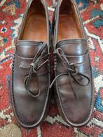 Massimo Dutti Leren Loafers Maat 45, Loafers, Bruin, Ophalen of Verzenden, Zo goed als nieuw