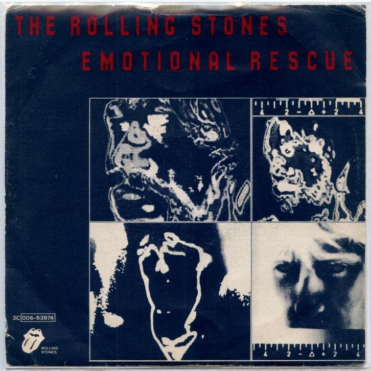 Rolling Stones - Emotional Rescue (Italian 7 inch), Cd's en Dvd's, Vinyl Singles, Gebruikt, Single, Pop, 7 inch, Ophalen of Verzenden