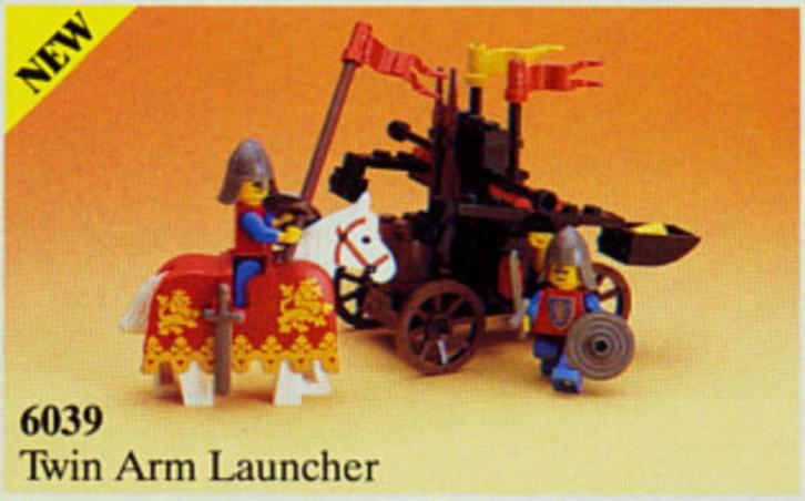 Lego Castle Lion Knights 6039 Twin Arm Launcher, Kinderen en Baby's, Speelgoed | Duplo en Lego, Zo goed als nieuw, Lego, Complete set
