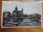Ansichtkaart Amsterdam Prins Hendrikkade Met Schreierstoren, Verzamelen, Ophalen of Verzenden, 1940 tot 1960, Ongelopen, Noord-Holland