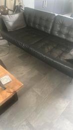 Landskrona 3 zitsbank leder, Huis en Inrichting, Banken | Sofa's en Chaises Longues, Ophalen, Gebruikt, 75 tot 100 cm