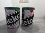2 Heineken Ronde Blikken, Verzamelen, Ophalen of Verzenden, Zo goed als nieuw, Heineken