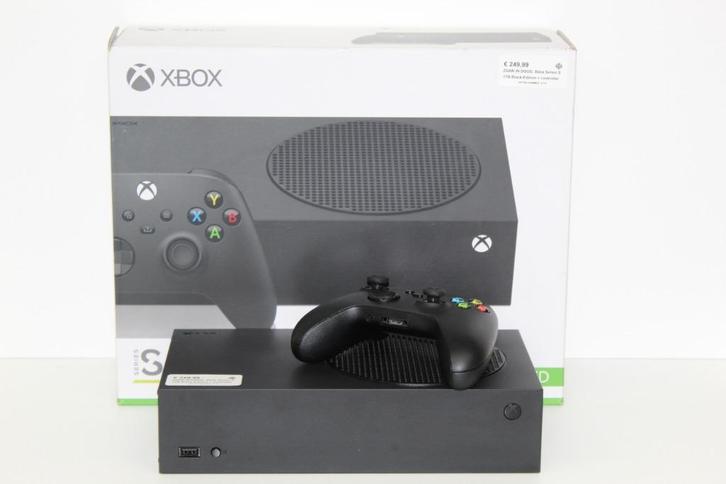 Keurige Xbox Series S 1TB BLACK + doos, controller & kabels!, Spelcomputers en Games, Spelcomputers | Xbox Series X en S, Zo goed als nieuw