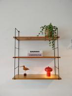 Vintage, Nisse String teakhouten wandrek, Ophalen, Zo goed als nieuw