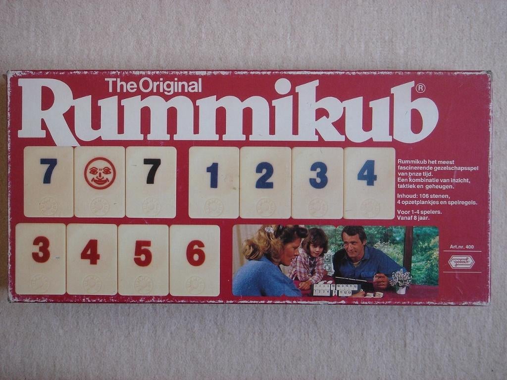 LEUK: Originele Rummikub XP (GROTE versie) voor 6 spelers !, Vijf spelers of meer, Ophalen, Gebruikt, Goliath