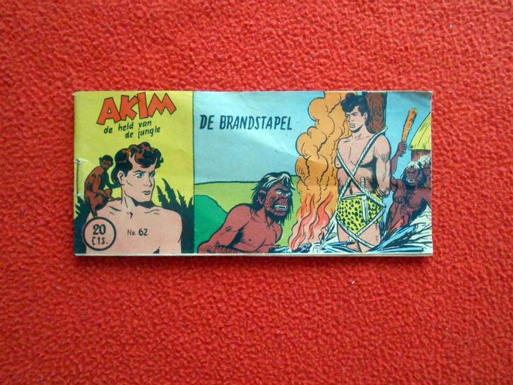 Akim, de held van de jungle no. 62: De brandstapel (Lilliput, Boeken, Stripboeken, Eén stripboek, Ophalen of Verzenden