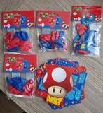 Super Mario Versiering (Ballonen en Slinger), Ophalen of Verzenden, Nieuw, Versiering, Verjaardag
