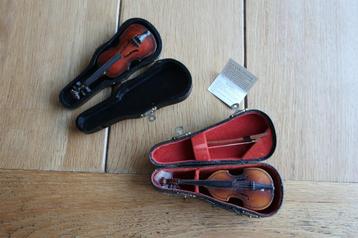 Houten viool miniatuuren  muziekinstrument model beschikbaar voor biedingen