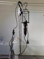Katrol hanglamp industrieel, Ophalen, Zo goed als nieuw