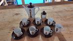 9 delig Vintage Klok servies, Antiek en Kunst, Antiek | Servies compleet, Ophalen