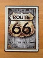 Retro blikken reclamebord Route 66 - feel the freedom, ?, Zo goed als nieuw, ?, ?