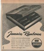 Retro reclame 1949 Van Dungen chocolade Jamaica rumbonen, Verzenden, Overige typen