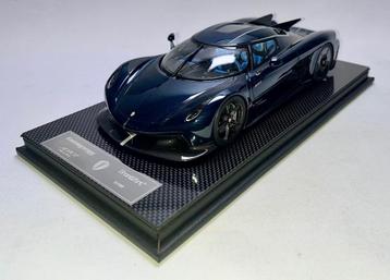 Koenigsegg Jesko 7273 Blue Carbon 1:18 van FrontiArt beschikbaar voor biedingen