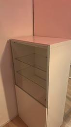 Glazen kast met legplanken, Huis en Inrichting, Kasten | Ladekasten, Minder dan 50 cm, Gebruikt, 100 tot 150 cm, Ophalen of Verzenden