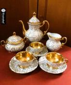 Gemerkt vintage mokka servies set theeservies barok, Antiek en Kunst, Antiek | Servies compleet, Ophalen of Verzenden