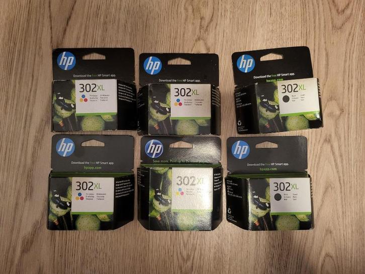 HP 302XL Origineel | Zwart & Kleur | 6 stuks | topprijs, Computers en Software, Printerbenodigdheden, Nieuw, Cartridge, Ophalen of Verzenden