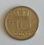 Nederland 1967 munt, 10 cent, volgnr 22, Postzegels en Munten, Munten | Nederland, Ophalen of Verzenden, Koningin Juliana, 10 cent