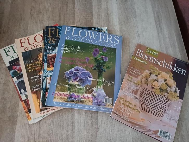 Bloemen & Decoratie Tijdschriften - Diverse Uitgaven, Boeken, Tijdschriften en Kranten, Gelezen, Overige typen, Ophalen